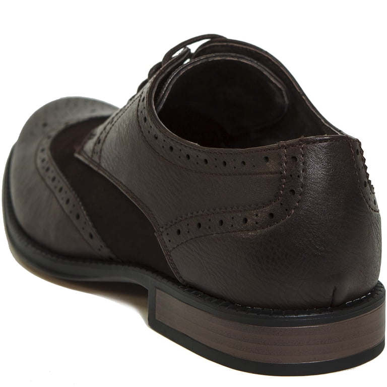 Alpine Swiss Zurich Mens Wing Tip Dress Shoes Two Tone  display picture 2