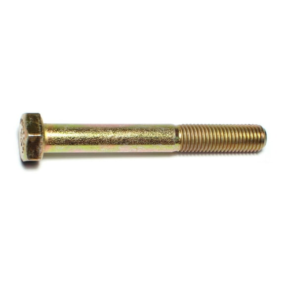 5/16"-24 x 2-1/2" Zinc Plated Grade 8 Steel Fine Thread Hex Cap Screws HCS8-131