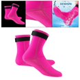 thumbnail image 3 of Bottes de Plongée en Néoprène 3mm Surf Snorkeling Randonnée Chaussettes de Natation Rose Rouge S, 3 of 9