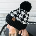 thumbnail image 4 of CC Houndstooth Beanie, 4 of 10