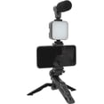 thumbnail image 1 of Estabilizador de tripie para Teléfono Inteligente con Luz de Relleno LED, Clip para Teléfono, Trípode, Micrófono, Paquete de Luces de Transmisión en Vivo para Grabación de Video,, 1 of 9