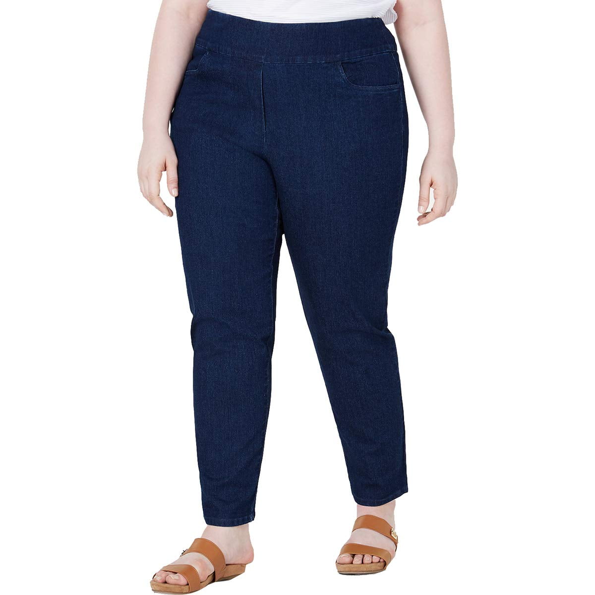 alfred dunner pull on jeans plus size