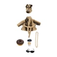 thumbnail image 2 of PiGOGI 23 Inch Porch Goose Bathrobe Outdoor Pool Garden Decor Goose Statue Clothing with Bow Headwrap and Mini Accessories (Goose Not Included), 2 of 6