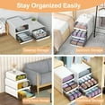 thumbnail image 4 of Namzi Underwear Organizer Drawer, 24 Cells Plastic Sock Underwear Storage Drawer, Stackable Closet Organizers and Storage Box for Bras, Socks, Scarves, Ties, Belt 10.2*15.7*5.5inch（White）, 4 of 5