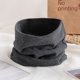 thumbnail image 3 of Bufanda de punto con cuello redondo y doble uso para hombre y mujer, jersey de otoño e invierno, para ciclismo, además de protección para la columna cervical con acolchado de terciopelo, 3 of 5