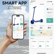 Electric Scooter for Adults with Dual Suspension System - 10 Solid Tires, 500W Brushless Motor, 11-22 Mph, 23 Miles Long Range, Double Braking Folding Fast E-Scooter, App Control