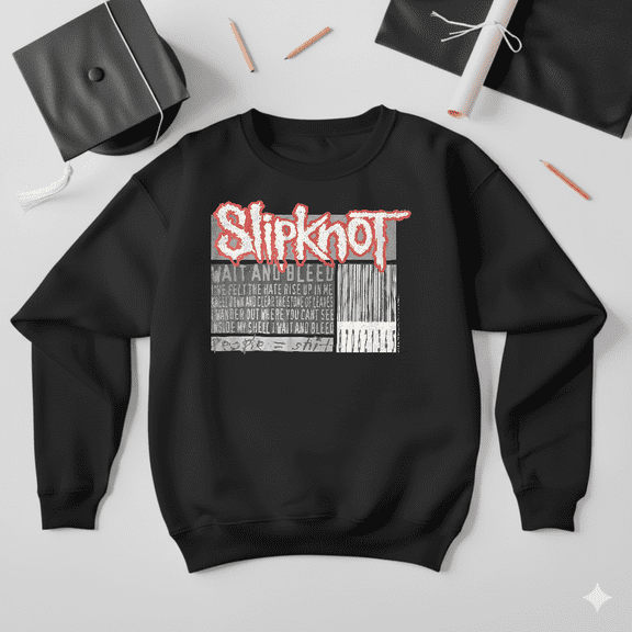 Slipknot 2000 Barcode Wait And Bleed Metal Band Retro Fan Sweatshirt V41226, up to size 5XL