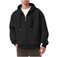 thumbnail image 2 of pstuiky camisa de manga larga para hombre, Chaqueta con capucha y cremallera de manga larga de color liso para hombre, personalizada camisetas de hombre s, 2 of 9