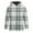 Multicolor-L, variant on Men's Warm Plaid Jacket Checkered Printed with Hooded Fleece Long Sleeved Hooded Fashion Coat Outwear