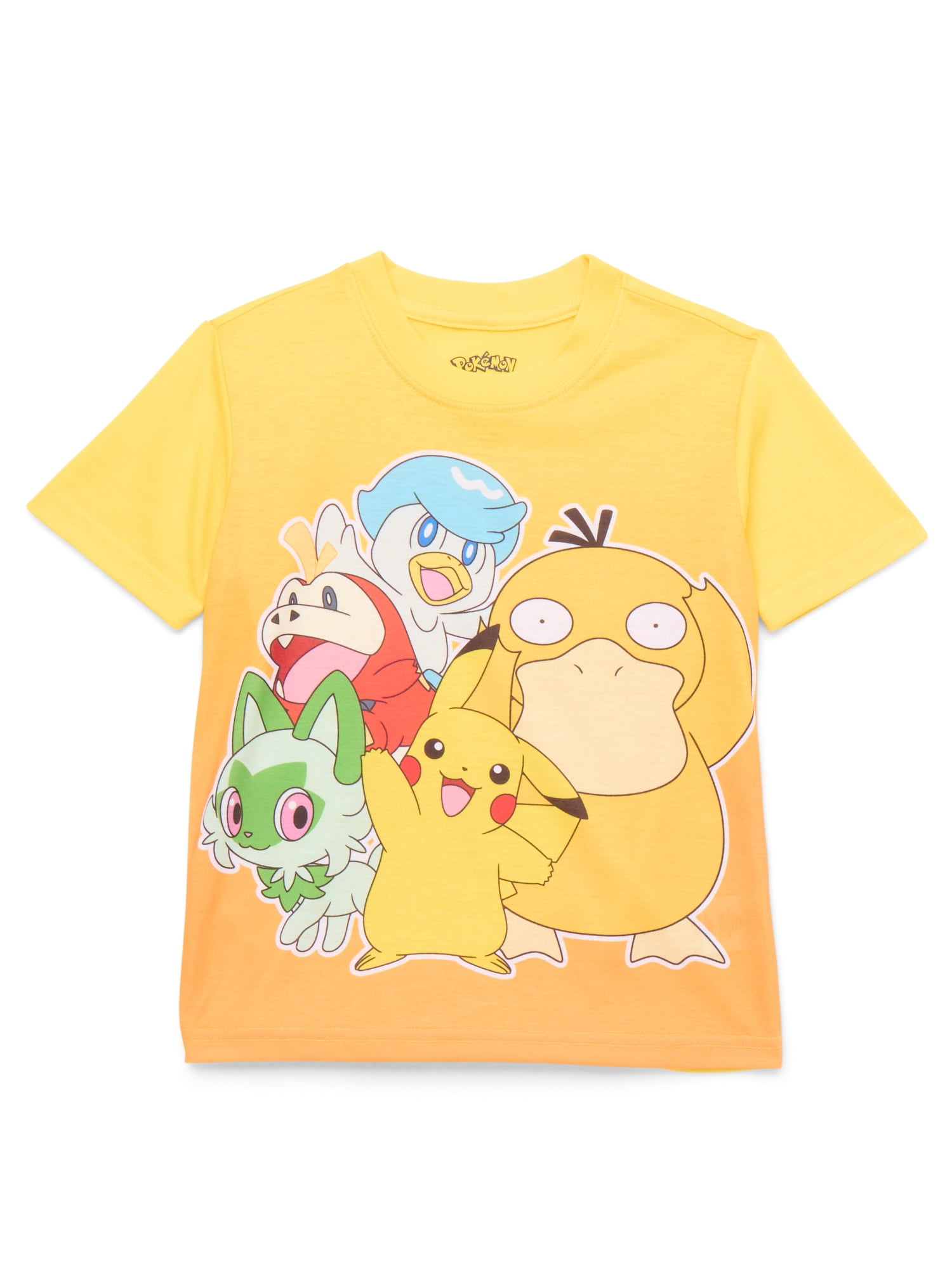 Pokémon Boys Graphic Print Tee and Shorts Sleep Set, 2-Piece, Sizes 4-12