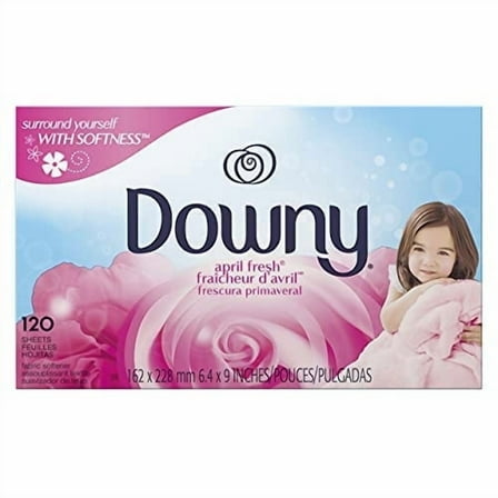 Downy April Fresh Fabric Softener Dryer Sheets, 120 Count