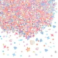 thumbnail image 1 of KIMOBER 50 Grammes de Sequins et Spangles Mélangés, Formes Assorties Roses Iridescents pour Ongles, Arts et Bricolage, 1 of 1