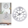 thumbnail image 4 of Reloj de ped, reloj Vintage Industrial con números , reloj decorativo con batería silenciosa pa interiore desván, sala de est, Plata Baoblaze Reloj de pared decorativo, 4 of 8