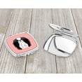 thumbnail image 3 of Checkerboard Pink Japanese Chin Compact Mirror BB1230SCM, 3 of 4