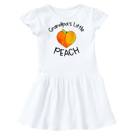

Inktastic Grandpa s Little Peach Cute Peach Heart Gift Toddler Girl Dress