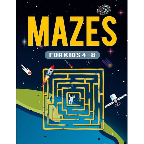 Mazes for Kids 8-12: The Ultimate Brain Teaser Logic Puzzles Games Fun and Challenging Fun Problem-Solving Maze Exercise, (Paperback)