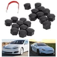 thumbnail image 1 of Tapa de tuerca de rueda cubierta de tuerca de rueda de ajuste perfecto duradera con herramienta de extracción de repuesto para modelo 3 para automóvil ANGGREK Otros, 1 of 8