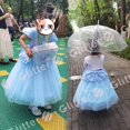 thumbnail image 4 of Disfraz De Princesa Disney Cenicienta Para Bebé Niña Vestidos Azules Niñas Malla Terno Navidad Halloween Carnaval Fiesta Bata, 4 of 4