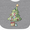 thumbnail image 4 of Inktastic Christmas Tree Boys or Girls Baby Bib, 4 of 4
