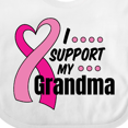 thumbnail image 4 of Inktastic Breast Cancer Awareness I Support My Grandma Pink Ribbon Boys or Girls Baby Bib, 4 of 4
