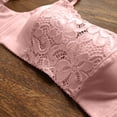 thumbnail image 5 of Levmjia Womens Wireless Bra Lace Solid Color Square Neck Adjustable Thin Straps Plus Size Seamless Lift Support Padded Daily Casual Outfits Spring Summer Daily Wear Elegant, 5 of 6
