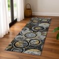 thumbnail image 6 of Addison Rugs Mayfield Premium Machine Washable Transitional Geometric Black Runner Rug, 2'3" x 7'6", 6 of 6