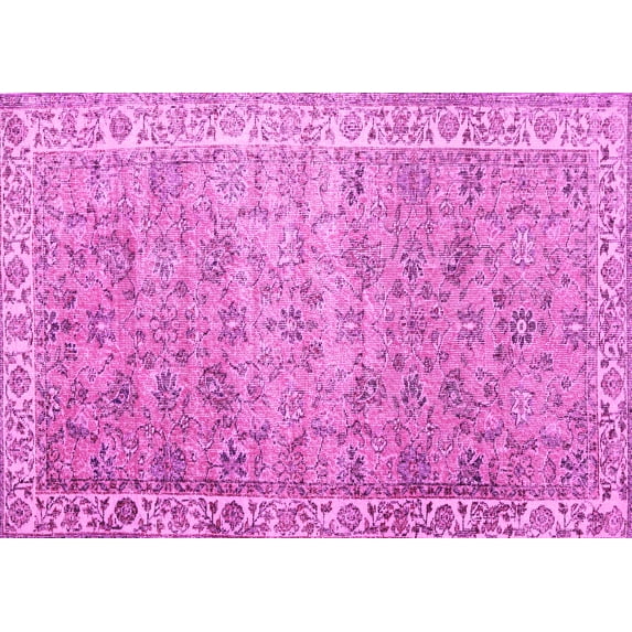 Ahgly Company Indoor Rectangle Persian Pink Traditional Area Rugs, 8' x 12'