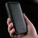 thumbnail image 5 of MELKCO Compatible For iPhone 14 Pro Litchi Texture Phone Case Genuine Cow Leather+PC Vertical Flip Cover, 5 of 5