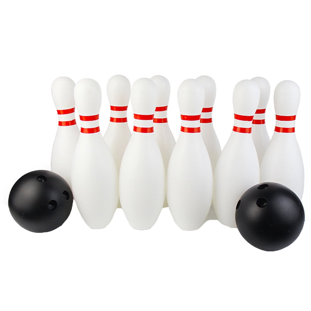 12pcs Indoor Outdoor Family Games Home Bowling Set Pins Balls Sport Toy ABS 