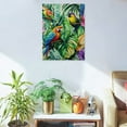 thumbnail image 5 of ZFLMY Birds Jungle Flowers Art Modern Canvas Prints Wall Decor 12x16in, 5 of 5
