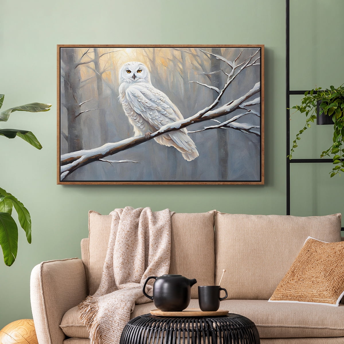 Vintage Landscape-CCXII By Wexford Home Framed in Walnut Wood Gallery Wrapped Canvas 27 in. x 41 in.