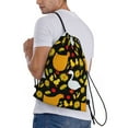 thumbnail image 3 of Kdxio Farm Goose Print Drawstring Backpack Bag,Waterproof Draw String Back Sack, Gym Drawstring Bags Swim Bag For Unisex, 3 of 9