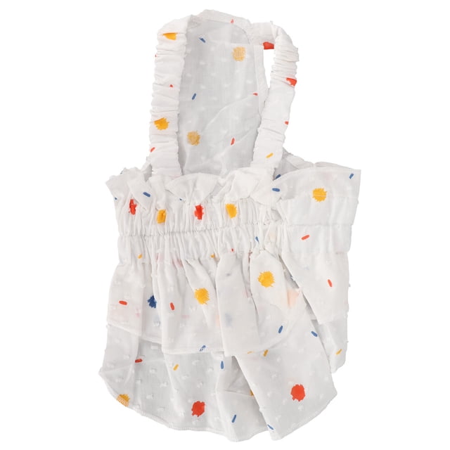 Falda con tirantes para perro, suave y transpirable, vestido de princesa para fiesta de verano, vacaciones, boda, playa, caminata diaria