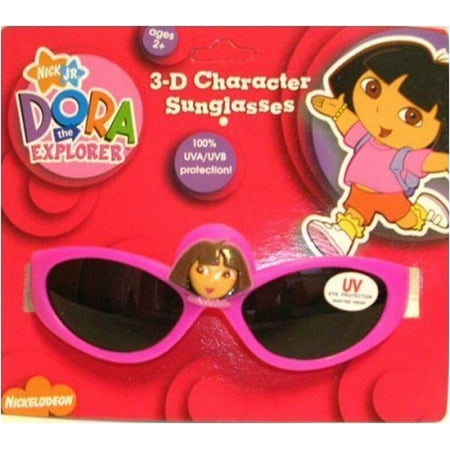 Dora the Explorer Hot Pink Colored Frame Kids Character Sunglasses