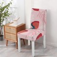thumbnail image 4 of Classic Strawberry Dining Chair Covers Set of 4 Lovely Red Berry Print Washable Polyester Stretch Slipcovers Removable Protector for Modern Kitchen Decor, 4 of 7
