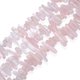thumbnail image 1 of Piedra preciosa curativa de cuarzo rosa Natural, punto de punta de lágrima suave, colgante de 5-23mm, cuentas de gota de 15 pulgadas para fabricación de joyería artesanal, 1 of 5
