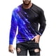 thumbnail image 1 of Blusas y camisas de manga larga y cuello redondo para hombre, camisetas casuales con estampado de moda y cuello redondo, blusas de licra de manga corta para hombre., 1 of 4