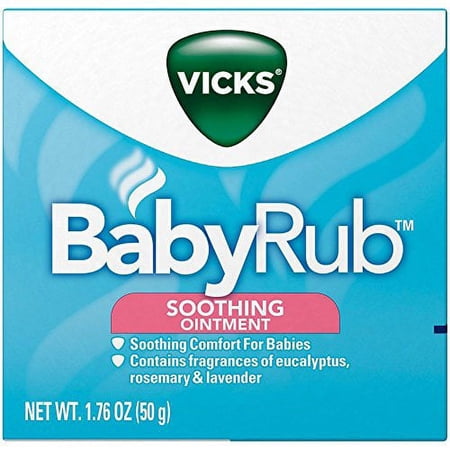 5 Pack - Vicks Babyrub Soothing Ointment Comfort For Babies 1.76oz Each