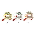 thumbnail image 4 of Kearding 1 Juego de decoración de mesa, servilletas con diseño de alce de Navidad, anillos, hebillas de toalla para la familia occidental, Type2 NO2, 4 of 6