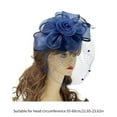 thumbnail image 3 of FENOHREFE 20S Party Fascinator Hat for Party Wedding Women Flower Flapper Hat Fascinator Hair Pin Vintage Hat 20s, 3 of 6