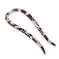 thumbnail image 5 of Unique Bargains 1 Pc Hair Pin U-shaped Hair Accessories 4.33"x1.57" Dark Brown Transparent Gray, 5 of 5