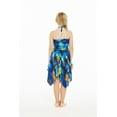 thumbnail image 2 of Girl Gypsy Uneven Bottom Hawaiian Luau Dress in Blue Sunset Size 8, 2 of 5