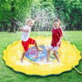 thumbnail image 1 of 68" Large Inflatable Water Splash Play Mat Kids Playing Sprinkler Pad Outdoor Pool Beach Lawn Play Fun, 1 of 7