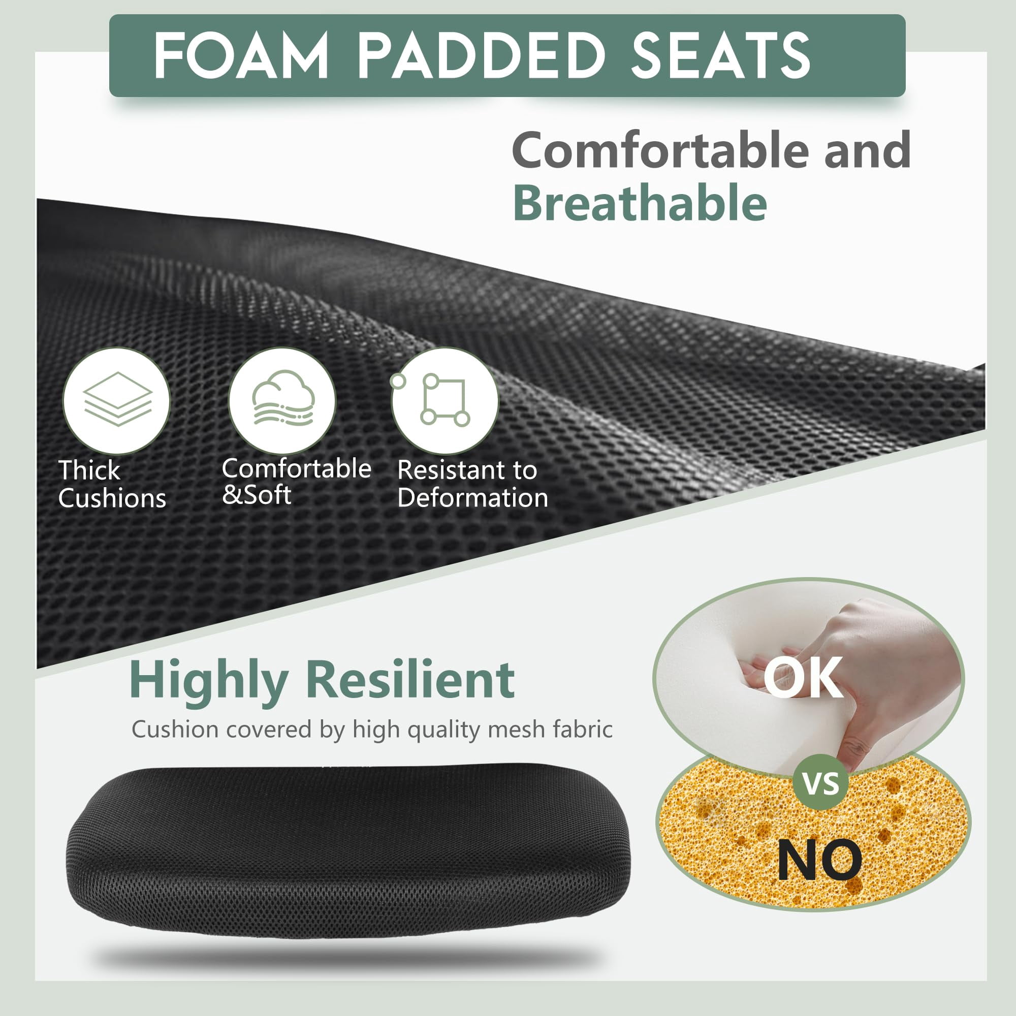 PayLessHere Home Office Chair - Ergonomic Mesh Desk Chair w/Lumbar Support, Black