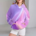 thumbnail image 2 of Bovemsi Sweatshirt for Women Women's Sportswear 2025 Gradient Pattern Long Sleeved Casual Pullover Comfort Hoodie, 2 of 4