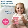 thumbnail image 4 of (12 pack) Amara Organic Breakfast Oat Melts Strawberry Baby Snack, No Added Sugar, Stage 2, 7g, 4 of 5