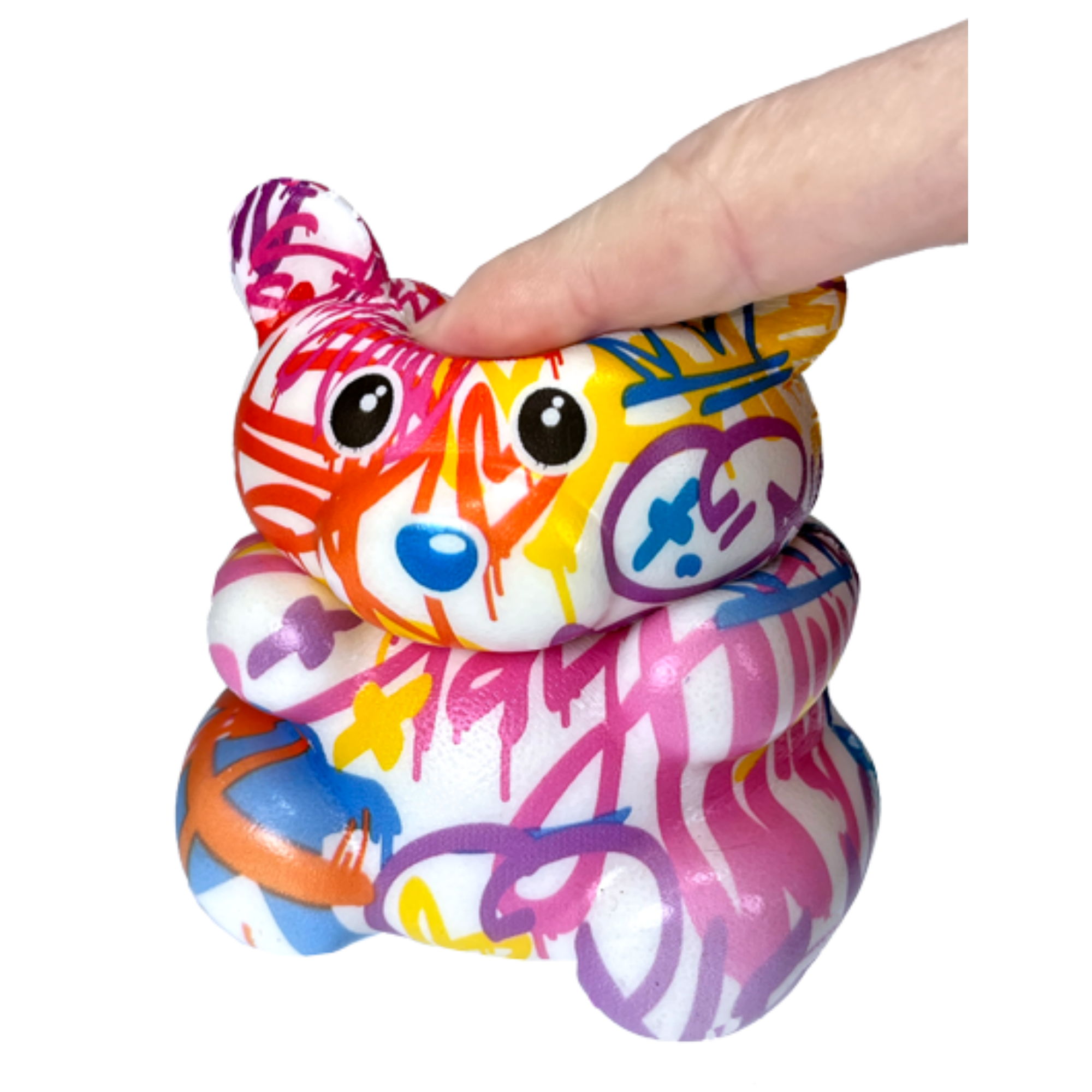 Ja-Ru Graffiti Bear Slow-Rise Foam Novelty Toy Child Age 3+, Multi-Color