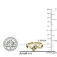thumbnail image 4 of Dazzlingrock Collection 0.25 Carat (ctw) 10K White Diamond Two Stone Bridal Engagement Ring 1/4 CT, Yellow Gold, Size 5.5, 4 of 5
