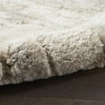 thumbnail image 5 of Nourison Luxurious Shag Abstract Contemporary Ivory Beige 5'3" x 7'3" Area Rug, Plush, Bedroom, Kitchen, Living Room, 5 of 10