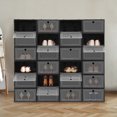 thumbnail image 4 of Shoe Boxes, 24 Pack Flip Top, Shoe Storage Box, Shoe Organizer, Large 13 x 9.05 x 5.5 Inch, Thickened PP, for Sneakers Heels Boots, 4 of 10